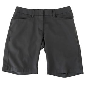 Oobē women’s Size 4 dark grey chino shorts. Quick‎ dry - 100% polyester.  EUC